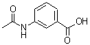 CAS # 587-48-4, 3-Acetamidobenzoic acid, 3-Acetylaminobenzoic acid, NSC 4001, m-Acetylaminobenzoic acid