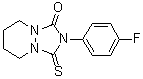 CAS 登录号：58744-68-6, 2-(4-氟苯基)六氢-3-硫代-1H-[1,2,4]三唑并[1,2-a]哒嗪-1-酮