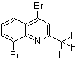 structure of CAS# 587885-93-6, 4,8-Dibromo-2-(trifluoromethyl)quinoline