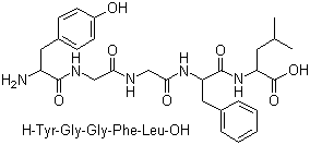structure of CAS# 58822-25-6, 亮氨酸脑啡肽