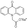 structure of CAS# 58880-43-6, 9-氧代-10-吖啶乙酸钠