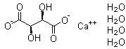 CAS 登录号：5892-21-7, L-酒石酸钙四水合物