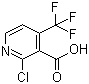 structure of CAS# 590371-81-6, 2-氯-4-(三氟甲基)烟酸