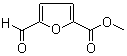 CAS # 5904-71-2, Methyl 5-formyl-2-furancarboxylate, 5-(Methoxycarbonyl)-2-furancarboxaldehyde, 5-(Methoxycarbonyl)furfural,  5-Carbomethoxy-2-furaldehyde, 5-Formyl-2-furancarboxylic acid methyl ester, Methyl 2-formyl-5-furancarboxylate, Methyl 5-formyl-2-furoate