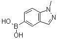 structure of CAS# 590418-08-9, 1-甲基吲唑-5-基硼酸
