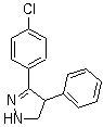 structure of CAS# 59074-26-9, 3-(4-氯苯基)-4-苯基-4,5-二氢-1H-吡唑