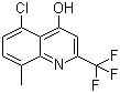 structure of CAS# 59108-09-7, 5-氯-8-甲基-4-羟基-2-(三氟甲基)喹啉