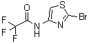structure of CAS# 59134-90-6, 2-溴-4-三氟乙酰氨基噻唑