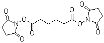 structure of CAS# 59156-70-6, 己二酸 1,6-二(2,5-二氧代-1-吡咯烷基)酯