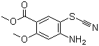 structure of CAS# 59168-56-8, Methyl 4-amino-2-methoxy-5-thiocyanobenzoate