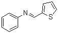 CAS # 5918-68-3, N-(2-Thienylmethylidene)aniline, N-2-Thenylideneaniline, [(2-Thienyl)methylidene]phenylamine