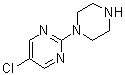 structure of CAS# 59215-40-6, 1-(5-氯-2-嘧啶基)哌嗪