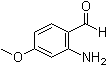 structure of CAS# 59236-36-1, 2-Amino-4-methoxybenzaldehyde