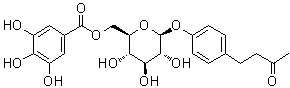 CAS # 59282-56-3, Lindleyin, 4-[4-[[6-O-(3,4,5-Trihydroxybenzoyl)-beta-D-glucopyranosyl]oxy]phenyl]-2-butanone