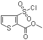 CAS 登录号：59337-92-7, 3-氯磺酰基-2-噻吩甲酸甲酯