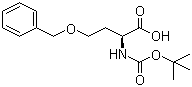 structure of CAS# 59408-74-1, N-叔丁氧羰基-O-苄基-L-高丝氨酸