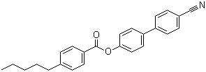 structure of CAS# 59443-80-0, 4'-戊基苯甲酸 4-氰基联苯酯