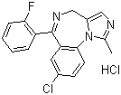 盐酸咪达唑仑分子结构 (CAS 59467-96-8)