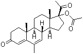 CAS # 595-33-5, Megestrol acetate, 17alpha-Acetoxy-6-methylpregna-4,6-diene-3,20-dione, 17-Hydroxy-6-methylpregna-4,6-diene-3,20-dione acetate