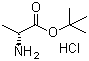 structure of CAS# 59531-86-1, D-丙氨酸叔丁酯盐酸盐