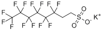 structure of CAS# 59587-38-1, 钾3,3,4,4,5,5,6,6,7,7,8,8,8-十三氟辛烷磺酸酯