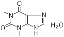 Theophylline monohydrate molecular structure (CAS 5967-84-0)