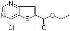 structure of CAS# 596794-87-5, 4-氯噻吩并[3,2-d]嘧啶-6-羧酸乙酯