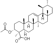 structure of CAS# 5968-70-7, 3-乙酰基-beta-乳香酸