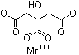 CAS 登录号：5968-88-7, 柠檬酸锰