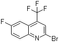 structure of CAS# 596845-30-6, 2-溴-6-氟-4-三氟甲基喹啉