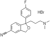 structure of CAS# 59729-32-7, 氢溴酸西酞普兰