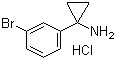structure of CAS# 597563-15-0, 1-(3-溴苯基)环丙胺盐酸盐