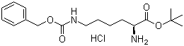 structure of CAS# 5978-22-3, N'-苄氧羰基-L-赖氨酸叔丁酯盐酸盐