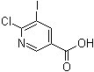 structure of CAS# 59782-87-5, 6-氯-5-碘-3-吡啶甲酸