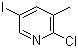 structure of CAS# 59782-89-7, 2-氯-5-碘-3-甲基吡啶