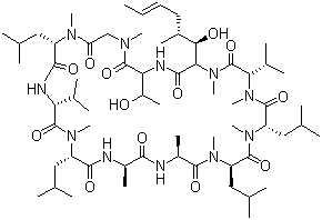 structure of CAS# 59787-61-0, 环孢菌素 C