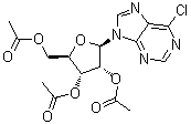 structure of CAS# 5987-73-5, 2',3',5'-三-O-乙酰基-6-氯水粉蕈素