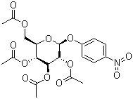 structure of CAS# 5987-78-0, 4-Nitrophenyl 2,3,4,6-tetra-O-acetyl-beta-D-glucopyranoside