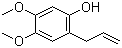 structure of CAS# 59893-87-7, 4,5-Dimethoxy-2-(2-propenyl)phenol