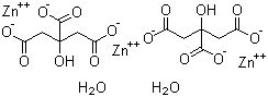 CAS 登录号：5990-32-9, 柠檬酸锌(二水合物), 二水合柠檬酸锌