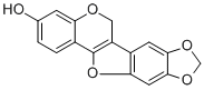 structure of CAS# 59901-98-3, 6H-[1,3]二恶茂并[5,6]苯并呋喃并[3,2-c][1]苯并吡喃-3-醇
