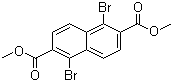 structure of CAS# 59950-04-8, 1,5-二溴-2,6-萘二甲酸二甲酯