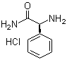structure of CAS# 60079-51-8, (S)-2-Amino-2-phenylethanamide hydrochloride