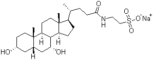 CAS 登录号：6009-98-9, 牛磺鹅去氧胆酸钠