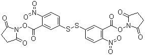 structure of CAS# 60129-38-6, 3,3'-二硫双(6-硝基苯甲酸)双琥珀酸亚胺酯