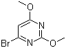 structure of CAS# 60186-89-2, 4-溴-2,6-二甲氧基嘧啶