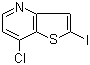 structure of CAS# 602303-26-4, 7-氯-2-碘噻吩并[3,2-b]吡啶