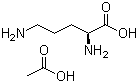 structure of CAS# 60259-81-6, L-鸟氨酸醋酸盐
