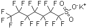 structure of CAS# 60270-55-5, Potassium perfluoroheptanesulfonate