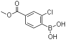 Methyl 4-borono-3-chlorobenzoate molecular structure (CAS 603122-80-1)